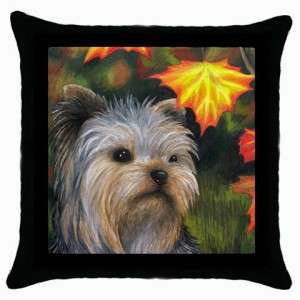 Throw Pillow Case from art painting Dog 78 Yorkshire Terrier  