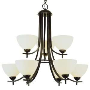 TransGlobe Lighting 8179 ROB / 8179 BN Contemporary 9 Light Chandelier 