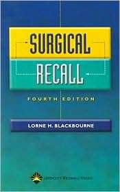Surgical Recall, (0781786088), Lorne H. Blackbourne, Textbooks 