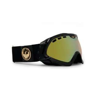  Dragon Mace Snow Goggles Jet Gold/Gold UV Lens Sports 