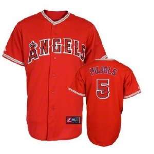  MLB Los Angeles Angels Jersey #5 Albert Pujols Red 