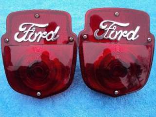 1953 1956 Ford Truck Tail Lights 1954 1955 Painted  