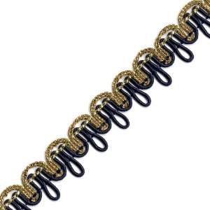  Venus Ribbon 11513 M 5/8 Inch Guimp/Metallic Knit Braid 