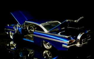 1959 Chevy Impala BIGTIME KUSTOMS Diecast 124 Scale   Candy Blue 