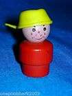 Fisher Price Little People Panhead Pothead #192 School Bus Red WOOD 