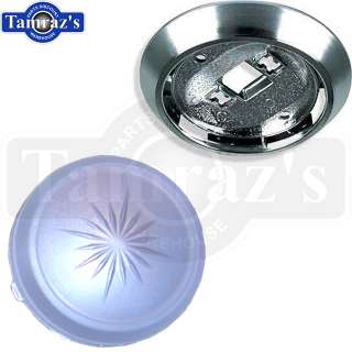 70 81 GM Models Interior Roof Dome Light Round Lens Cover & Reflector 