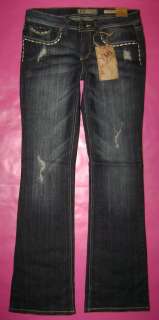 NWT YMI Destroyed Boot Cut Flap Pocket Jeans #2950  