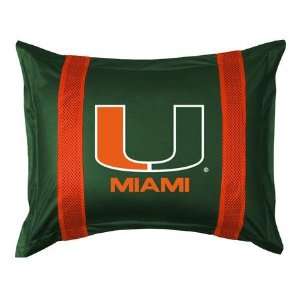   Miami U Hurricanes (2) SL Pillow Shams/Cover/Cases