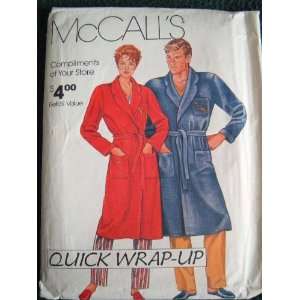  MENS AND WOMENS QUICK WRAP UP ROBES SIZE SMALL   XLARGE 32 