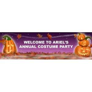  Friendly Pumpkin Halloween Personalized Banner Medium 24 