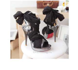 X11037 Womens Vogue Lady Satin Pump Stiletto High Heel Shoes Fashion 