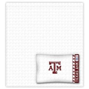  Texas A&M Aggies Twin Size Sheets Set 