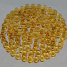 3mm 20pc Round CABOCHON Cut Natural Yellow Citrine  