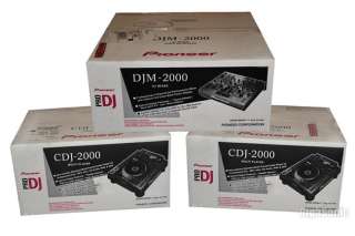   DJM 2000 DJ Mixer and Two CDJ 2000 Players Bundle Display Model  