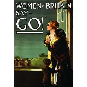  Women of Britain say GO 12X18 Canvas