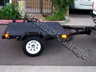Heavy Utility ATV QUAD Go kart Cargo FLATEBED Trailer  