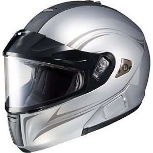   IS Max BT Modular Snow Helmet MC 10 Silver Large L 961 904 Automotive