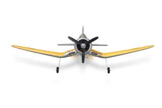 F4U CORSAIR 800mm 4 CHANNEL EPO RC Prop AIRPLANE NEW yellow US Stock 