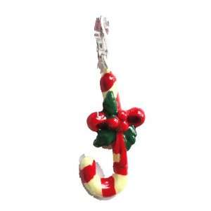  My Lucky Charms   Sterling Silver Charm Candy Cane Holly 