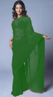 Chiffon Party Wear Saree Sari Belly Dance Fabric Drape  
