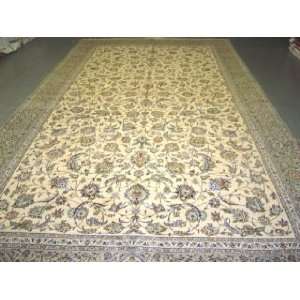  9x19 Hand Knotted Kashan Persian Rug   99x193