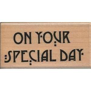  Glasgow Special Day Wood Mounted Rubber Stamp (XXL002 