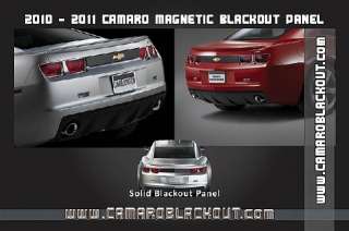2010, 2011 Camaro Rear MAGNETIC Blackout Stripe Kit  