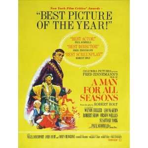  A Man for All Seasons   Movie Poster   27 x 40