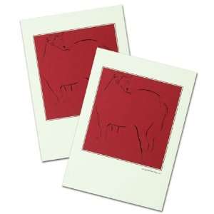  Azul Red, Horse Holiday Card