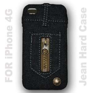 Lifestyle New York Jeans Case Denim Pocket Case for Iphone 4g a + Free 