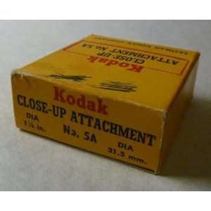  Kodak   Close Up Attachment   No. 5A   1 1/4 in.   31.5mm 