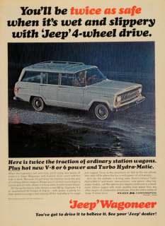   Ad Kaiser Jeep Corp Wagoneer 4 Wheel Drive Car   ORIGINAL ADVERTISING