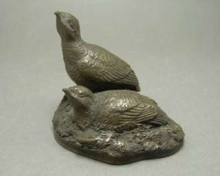 Goebel Bronze Birds Grouse Quail Sculpture Figurine  