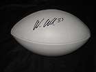 Wes Welker Signed Football PA Patriots Texas A&M