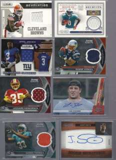 2011 FOOTBALL ROOKIE RC AUTO PATCH JERSEY RELIC LOT CAM NEWTON ANDY 