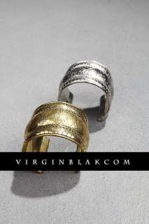vb HOMME Mens Floral Oriental Indian Metal Cuffs 3CT  