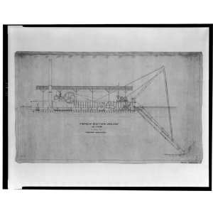   French Suction Dredge Design, 1914,J.A. Blanton