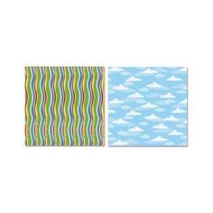     12 x 12 Double Sided Paper   Wonky Stripe Arts, Crafts & Sewing