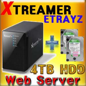 XTREAMER eTRAYz + WD 4TB HDD Storage Web Server NAS ★★  