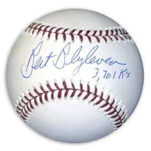 Bert Blyleven Autographed Baseball with 3,701 K Inscription  