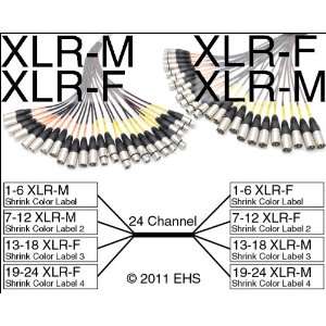  Mogami 2936 24 Channel XLR M XLR F to XLR F XLR M snake 