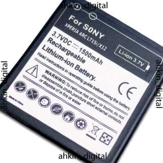 MSL Battery + Charger For Sony Ericsson Xperia arc  