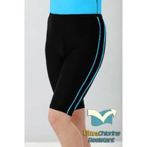 Womens Plus Size Chlorine Proof Shorts for Swim or Gym  