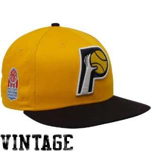 New Era Indiana Pacers Gold Navy Blue ABA 9FIFTY Snapback Adjustable 
