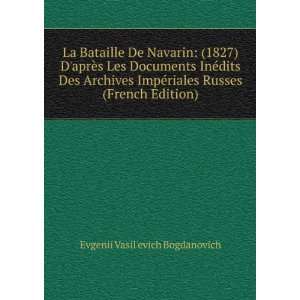   riales Russes (French Edition) Evgenii Vasilevich Bogdanovich Books