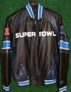 SUPER BOWL 45 XLV LEATHER JACKET XX LARGE 2XL XXL  