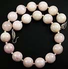 RARE LARGE GENUINE 100% NATURAL AFGHAN KUNZITE ROUND BEADS NECKLACE