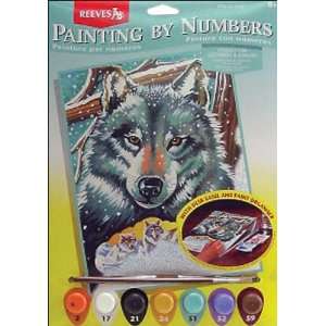  Junior Paint By Number Set Wolf Toys & Games
