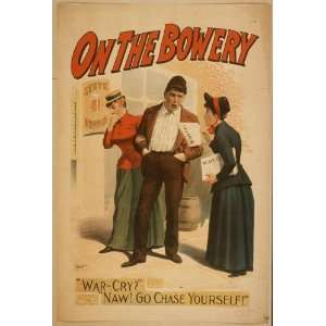  Poster On the Bowery 1894