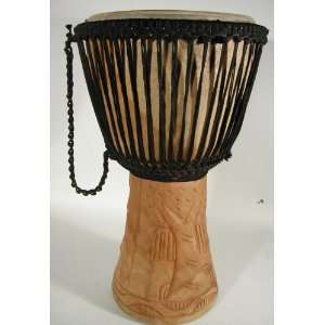  Hand Carved Djembe from Senegal Musical Instruments
